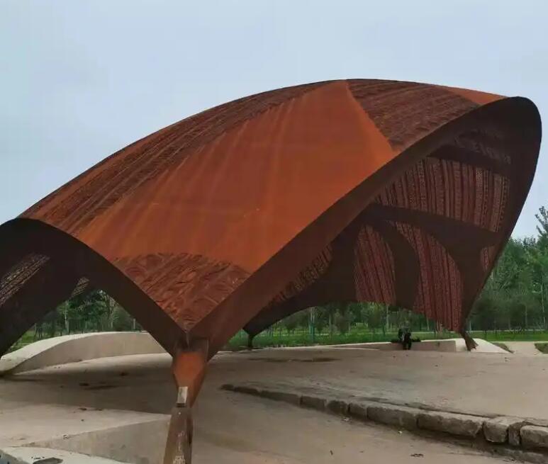 海南藏族耐候钢幕墙案例